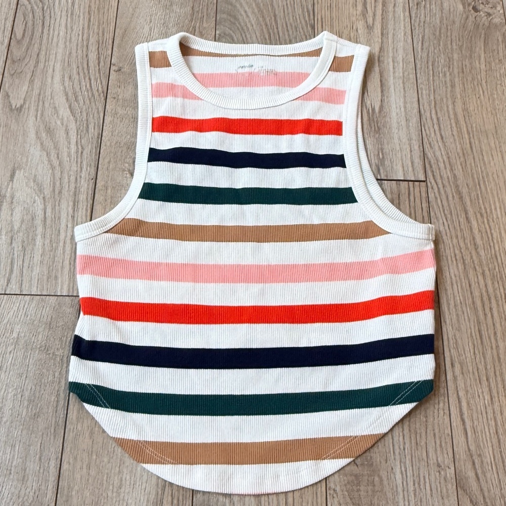 Aerie Crop Tank Multi Colored size Large